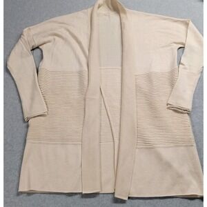 Lululemon Merino Wool Sit In Lotus Wrap II Split Back Cardigan Size 4 Ivory Soft